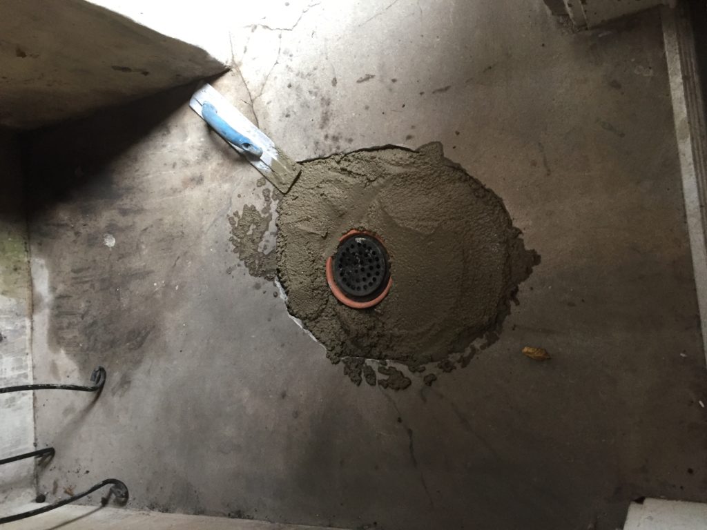 CementAroundDrain Apex Plumbing & Sewer