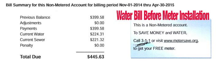 Chicago Non-Metered Water Bill